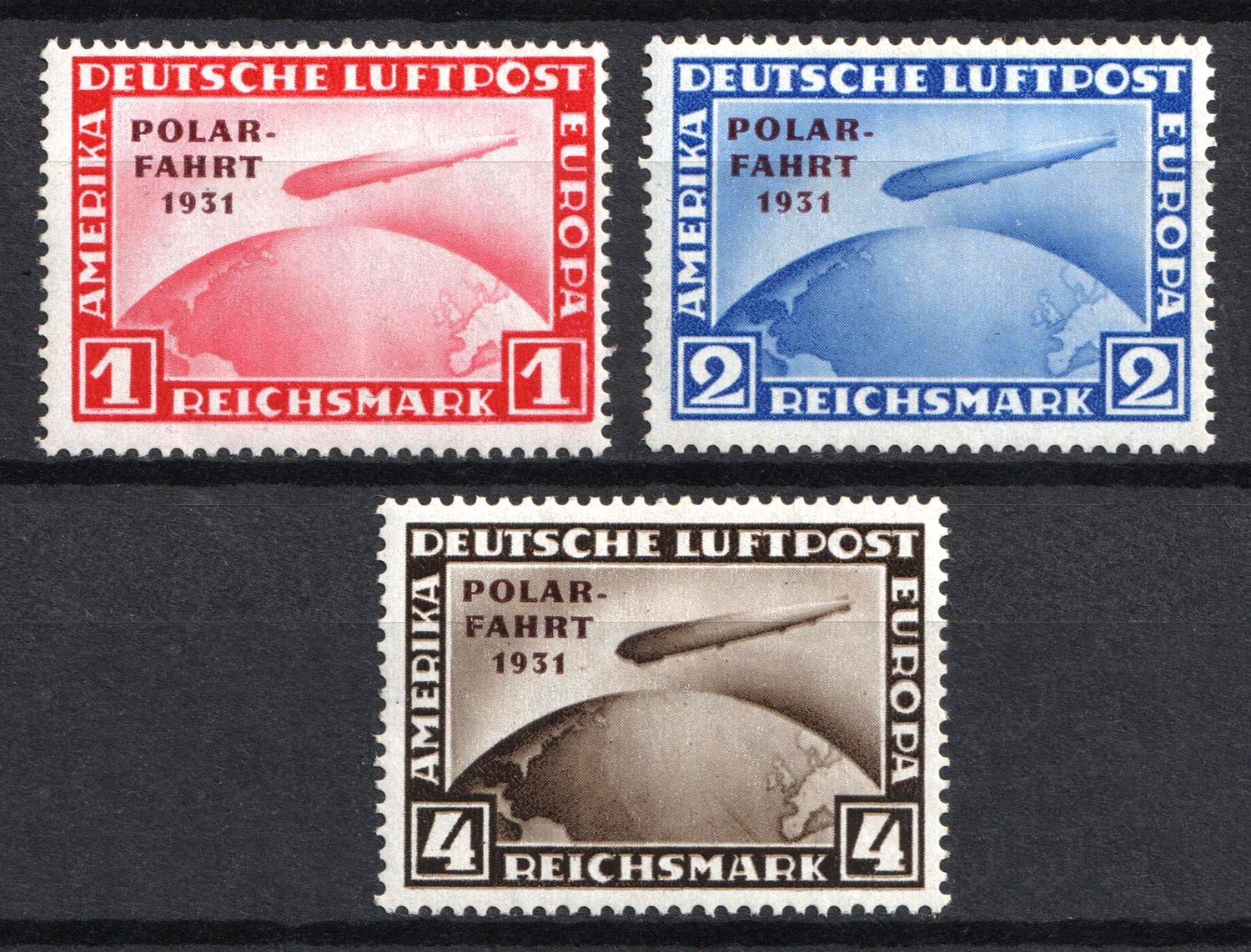 1931 Weimar Republic, Germany, Airmail (Full Set)