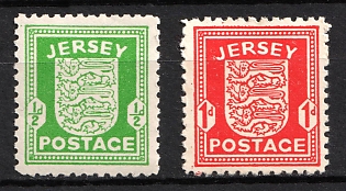 1941-42 Jersey, German Occupation, Germany (Mi. 1 y - 2 y, Full Set)