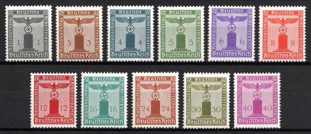 1942 Third Reich, Germany, Official Stamps (Full Set, MNH)