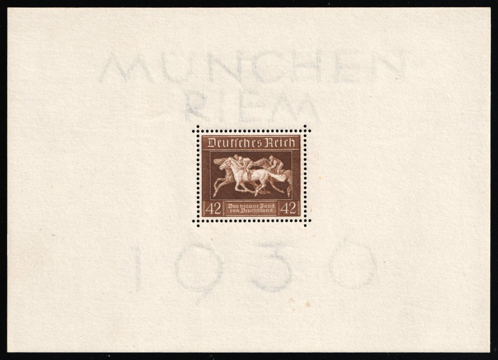 1936 Third Reich, Germany, Souvenir Sheet (MNH)