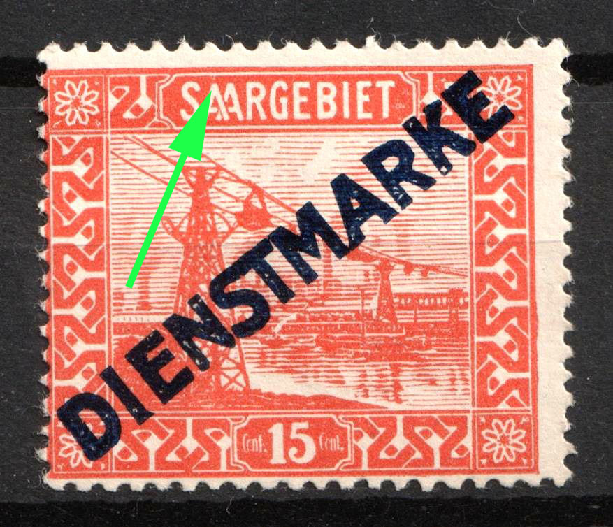 1923 Memel Dot Under 'A'