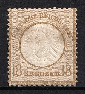 1872 18kr German Empire, Large Breast Plate, Germany