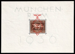 1937 Third Reich, Germany, Souvenir Sheet