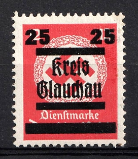 1945 '25' on 12pf Glauchau (Saxony), Germany Local Post
