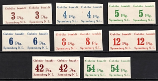1946 Spremberg (Lower Lusatia), Germany Local Post, Pairs (Full Set)