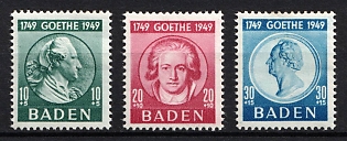 1949 Baden, French Zone of Occupation, Germany (Full Set)
