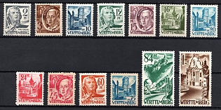 1947-48 Wurttemberg-Hohenzollen, French Zone of Occupation, Germany (Full Set)