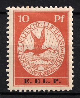 1912 10pf German Empire, Germany, Airmail