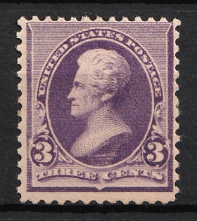 1890 3c Jackson, United States, USA (Purple)
