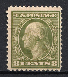 1908 8c Washington, United States, USA (Olive Green)