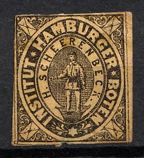 1862 Hamburg, Germany Local Post, Private City Mail (Variety of Color)