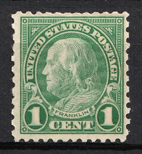 1923 1c Washington, United States, USA (Green)