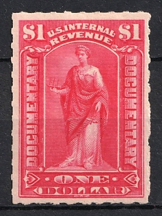 1900 1d Third Issue, United States, USA, Revenue, Documentary Stamp