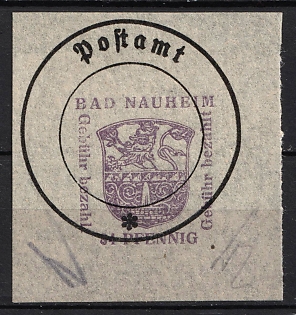 1946 84pf Bad Nauheim, Germany Local Post