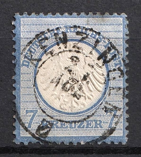 1872 7kr German Empire, Small Breast Plate, Germany