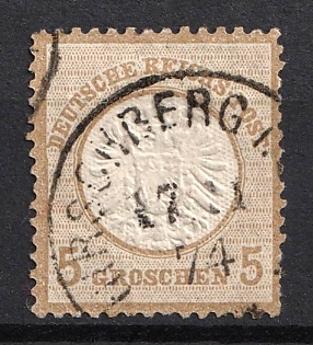 1872 5gr German Empire, Large Breast Plate, Germany