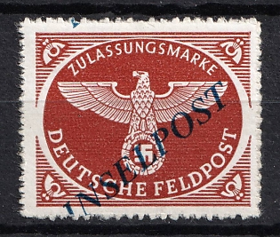 1944 Military Mail 'INSELPOST' Field Post Feldpost, Germany (SHIFTED Overprint)