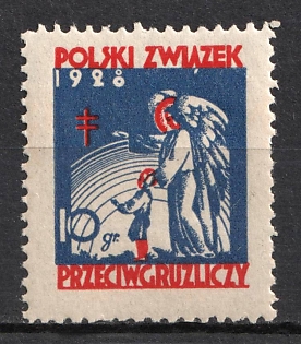 1928 10gr 'Polish Anti-Tuberculosis Association', Poland, Non-Postal, Cinderella