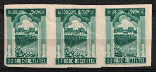 1948 1zl 'For the Reconstruction of Health Resorts', Poland, Non-Postal, Revenue, Strip