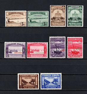 1933-1945 Spain 'Spanish Post Office Pro-Charity Jsla Cristina', Worldwide Propaganda