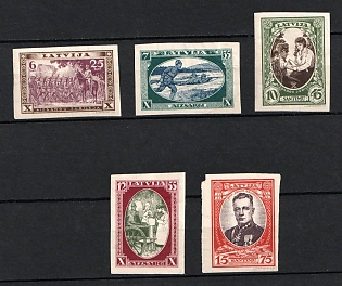 1932 Latvia (Imperforate, Full Set)