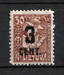 1922 3C auf 30Sk Lithuania