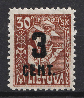 1922 3C auf 30Sk Lithuania