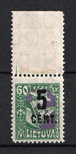 1922 5C auf 60Sk Lithuania