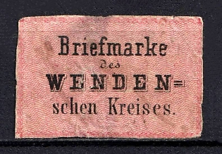 1863 2k Wenden, Livonia, Russian Empire, Russia (Pen Cancel)