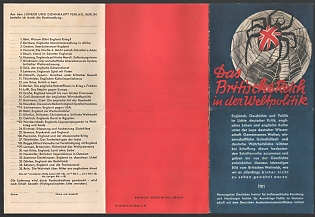 1939-1945 Germany, Anti-Great Britain Propaganda, 'The British Empire in World Politics', WWII Caricature