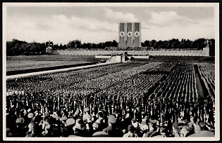 1944 'Nuremberg, the City of the Nazi Party Rallies', Nazi Propaganda Postcard