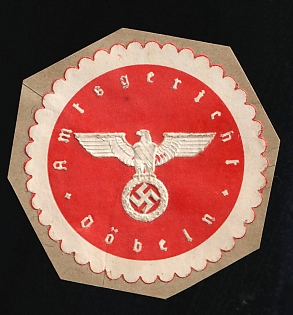 1933-1945 Dobeln District Court Third Reich Nazi Germany Mail Seal