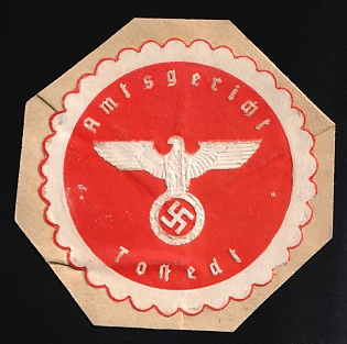 1933-1945 Tostedt District Court Third Reich Nazi Germany Mail Seal