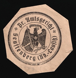 1933-1945 Dr. Umisgericht  Senftenberg Third Reich Nazi Germany Mail Seal
