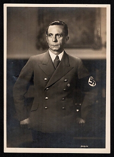 1933-1945 'Reich Minister Dr. Goebbels' Goebbels Nazi Propaganda Postcard