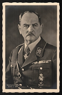 1933-1945 'Reich Governor Ritter von EPP' Ritter Nazi Propaganda Postcard