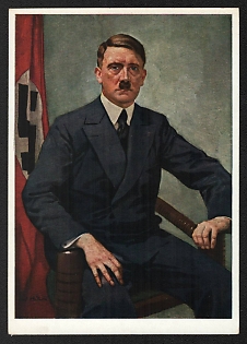 1933-1945 'Adolf Hitler' Adolf Hitler Nazi Propaganda Postcard