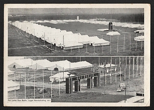 1938 'Political Leader of Gau Berlin. Camp Harnischschlag' Nuremberg Rallies Reich Party Day (Reichsparteitag) Nazi Propaganda Postcard