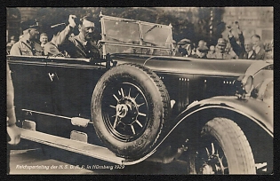 1929 'Reich Party Rally of the Nazi Party in Nuremberg 1929' Nuremberg Rallies Reich Party Day (Reichsparteitag) Nazi Propaganda Postcard