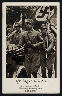 1930 'Party Rally in the Gausturm Berlin Nuremberg 1929' Nuremberg Rallies Reich Party Day (Reichsparteitag) Nazi Propaganda Postcard
