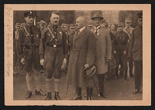 1934 'Nuremberg 1927' Nuremberg Rallies Reich Party Day (Reichsparteitag) Nazi Propaganda Postcard