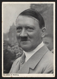 1937 'The Fuhrer in Nuremberg' Nuremberg Rallies Reich Party Day (Reichsparteitag) Nazi Propaganda Postcard