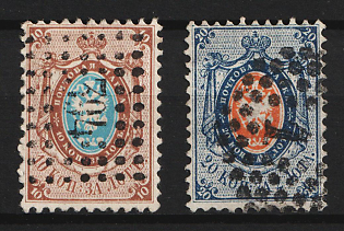 1858 Russian Empire, Russia, Perforation 12.25x12.5 (Dots Cancellation)