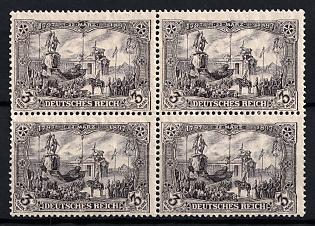 1916 3m German Empire, Germany, Block of Four (Signed)