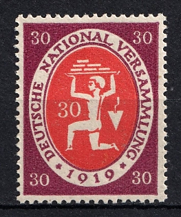 1919-20 30pf Weimar Republic, Germany (Signed)