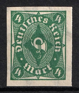 1922-23 4m Weimar Republic, Germany (Imperforate)