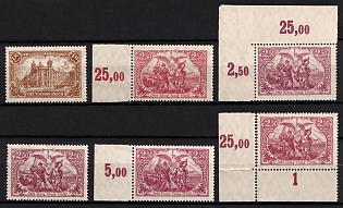 1920 Weimar Republic, Germany (Signed, Margins, Plate Numbers)