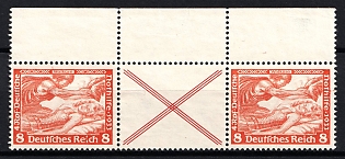 1933 Third Reich, Germany, Wagner, Se-tenant, Zusammendrucke (Margin)