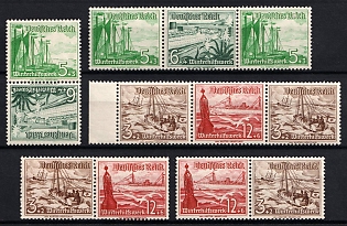 1937 Third Reich, Germany, Tete-beche, Se-tenants, Zusammendrucke