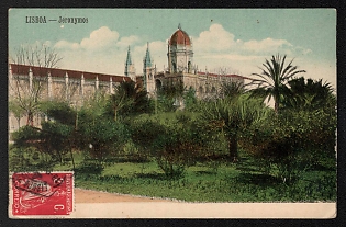 XIX-XX ct 'Lisbon – Jeronimos' Illustrated Postcard
